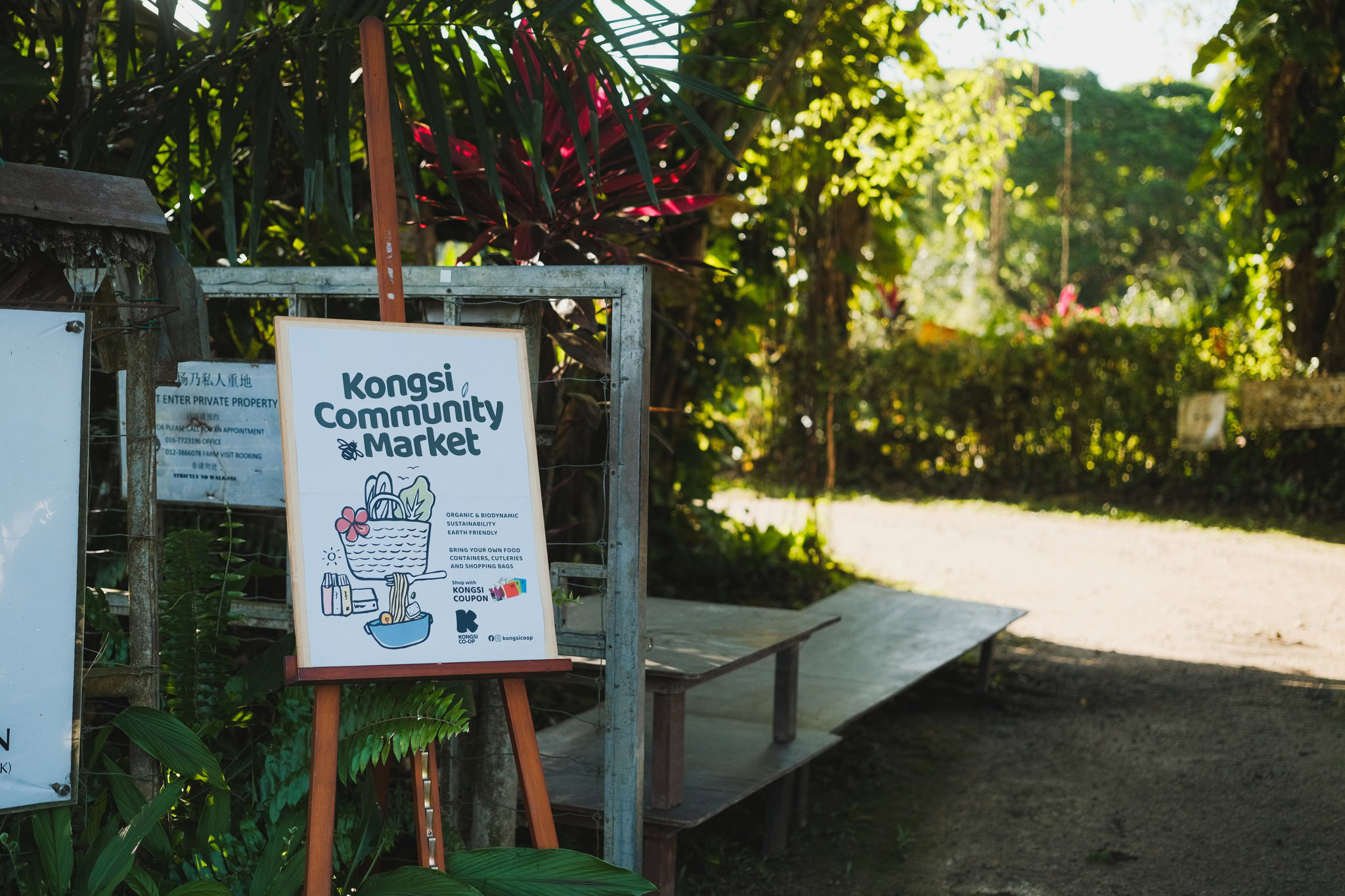 kongsi community market gk farm welcome